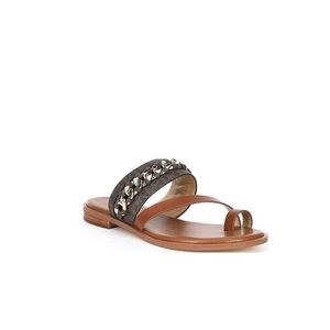 Michael Michael Kors Brown and Gold Sandal